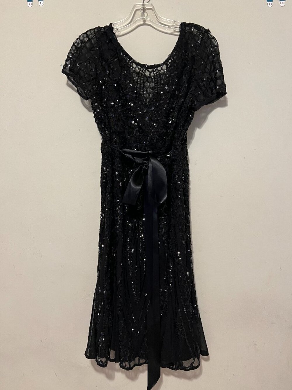 R&M Richards Sequin Black Dress
